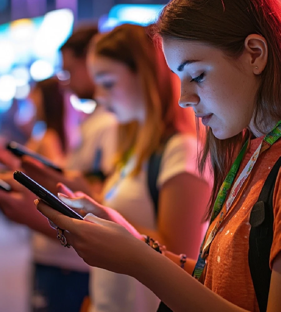 Uczestnik eventu biorący udział w konkursie.